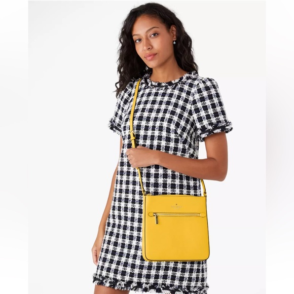 New Kate Spade Sadie North South Crossbody Dafodill - Picture 2 of 5